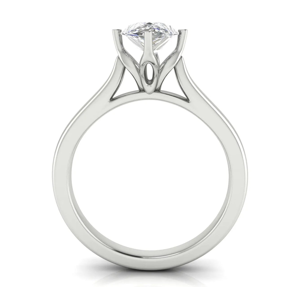 Classic Solitaire Engagement Ring with Refined Setting