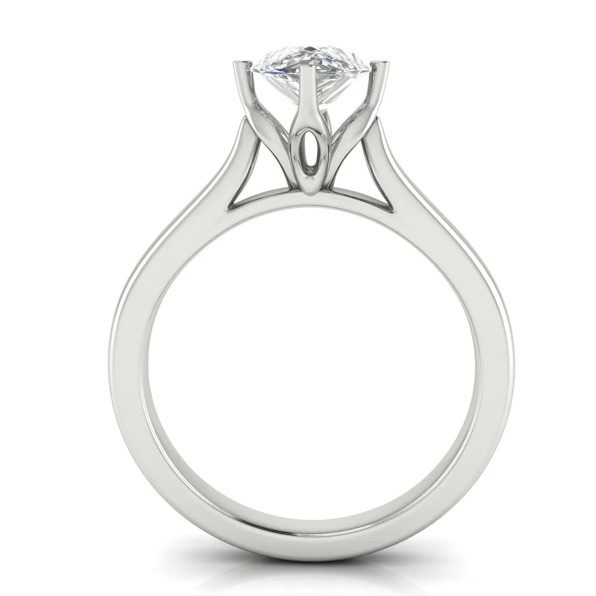 Classic Solitaire Engagement Ring with Refined Setting