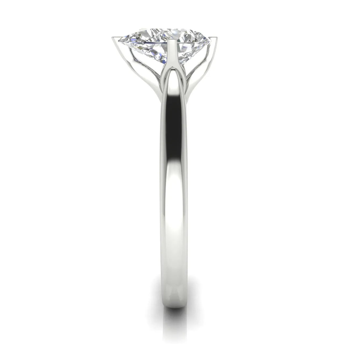 Classic Solitaire Engagement Ring with Refined Setting
