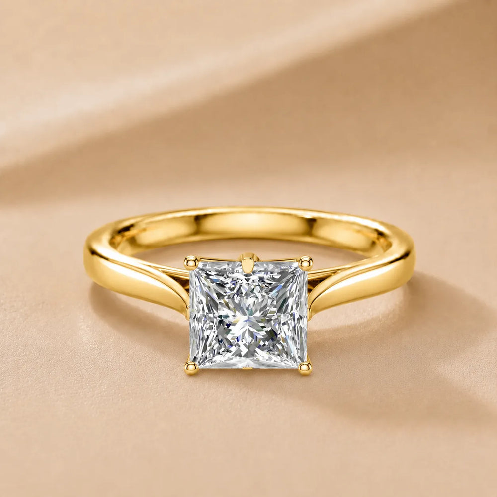 Classic Solitaire Engagement Ring with Refined Setting