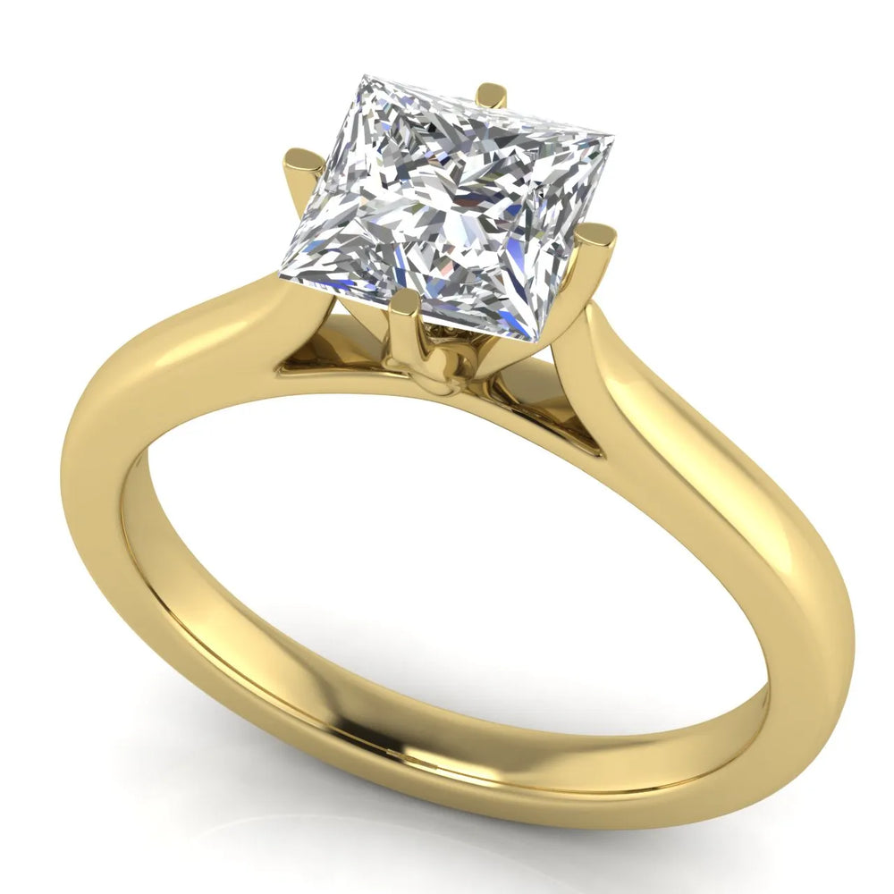 Classic Solitaire Engagement Ring with Refined Setting