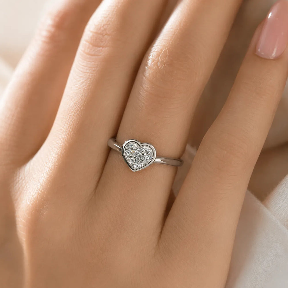 Romantic Halo Solitaire Ring