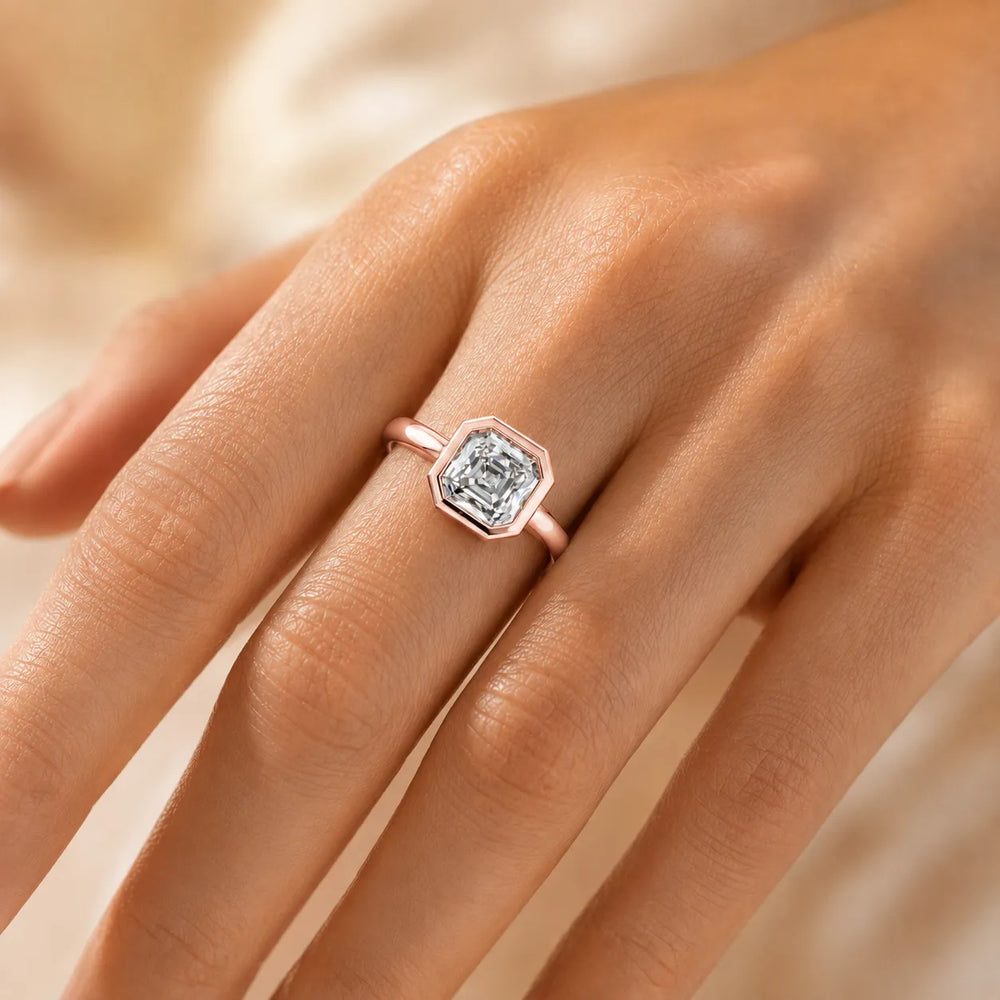 Romantic Halo Solitaire Ring