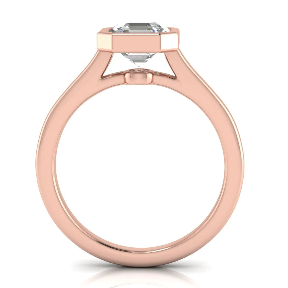 Romantic Halo Solitaire Ring
