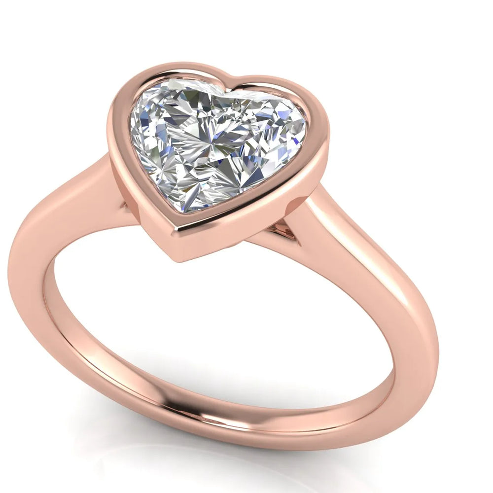 Romantic Halo Solitaire Ring