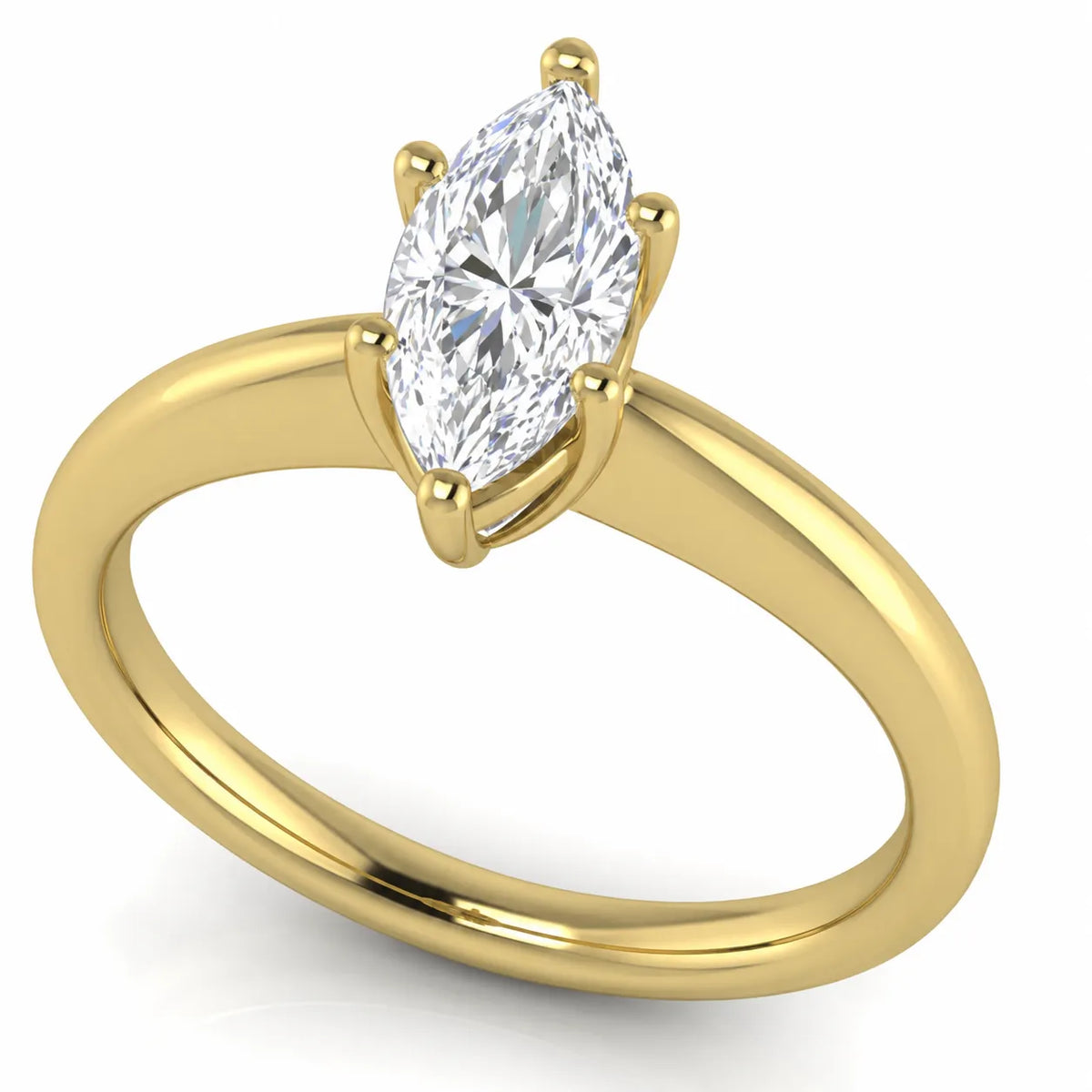Romantic Halo Solitaire Ring