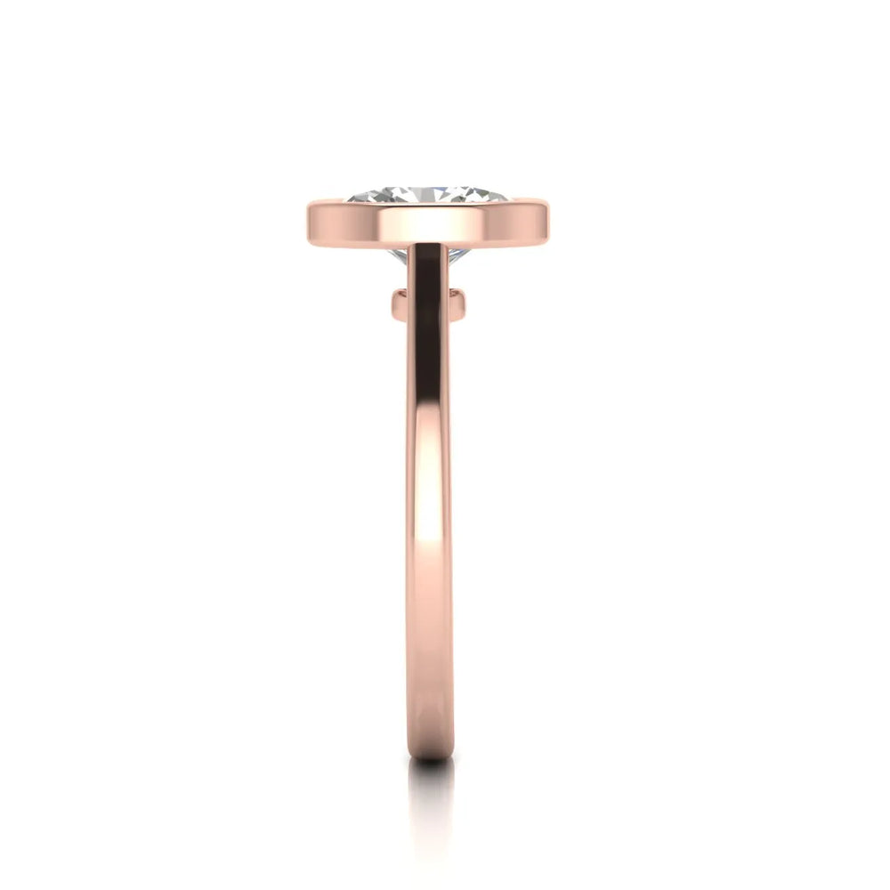 Romantic Halo Solitaire Ring