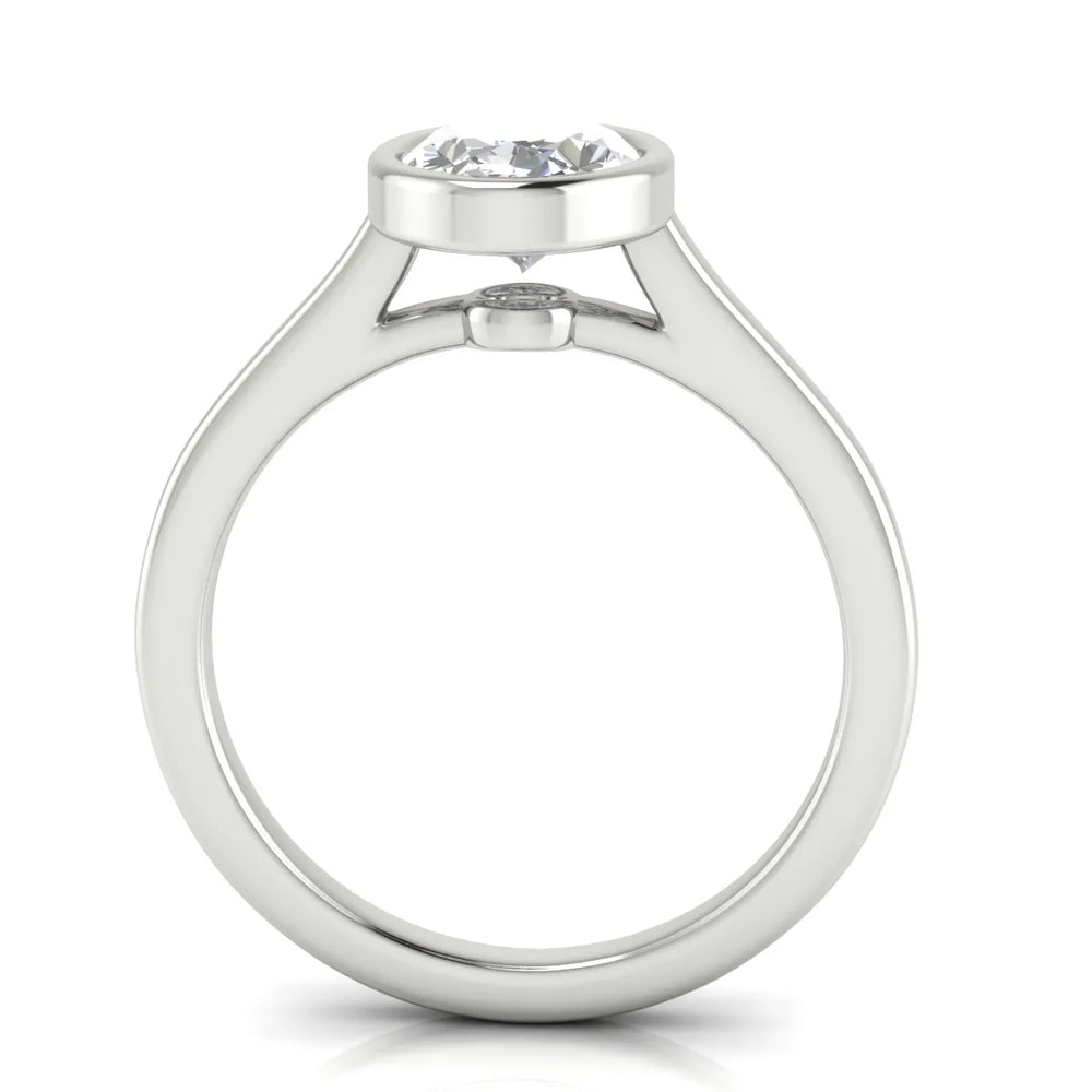 Romantic Halo Solitaire Ring