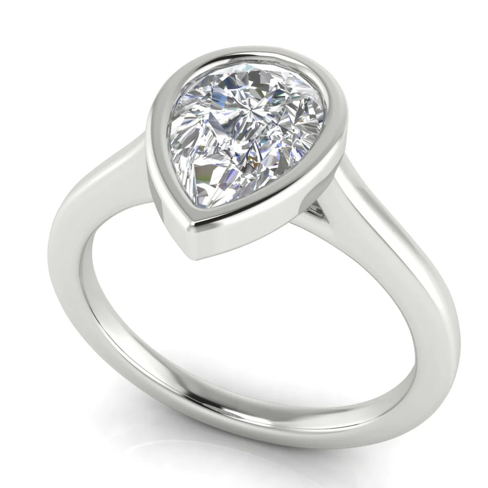 Romantic Halo Solitaire Ring