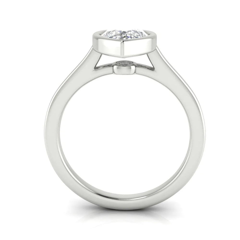 Romantic Halo Solitaire Ring