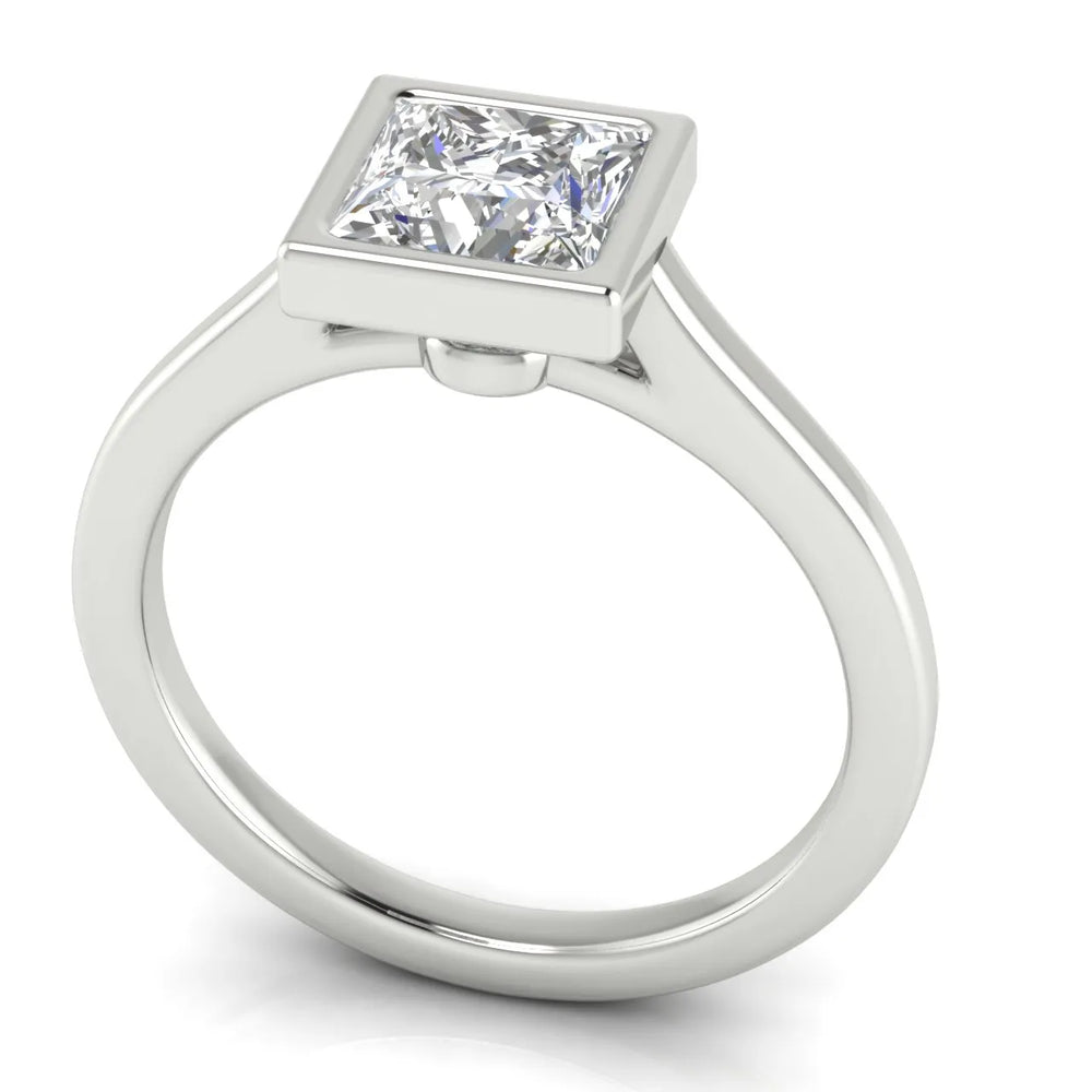 Romantic Halo Solitaire Ring