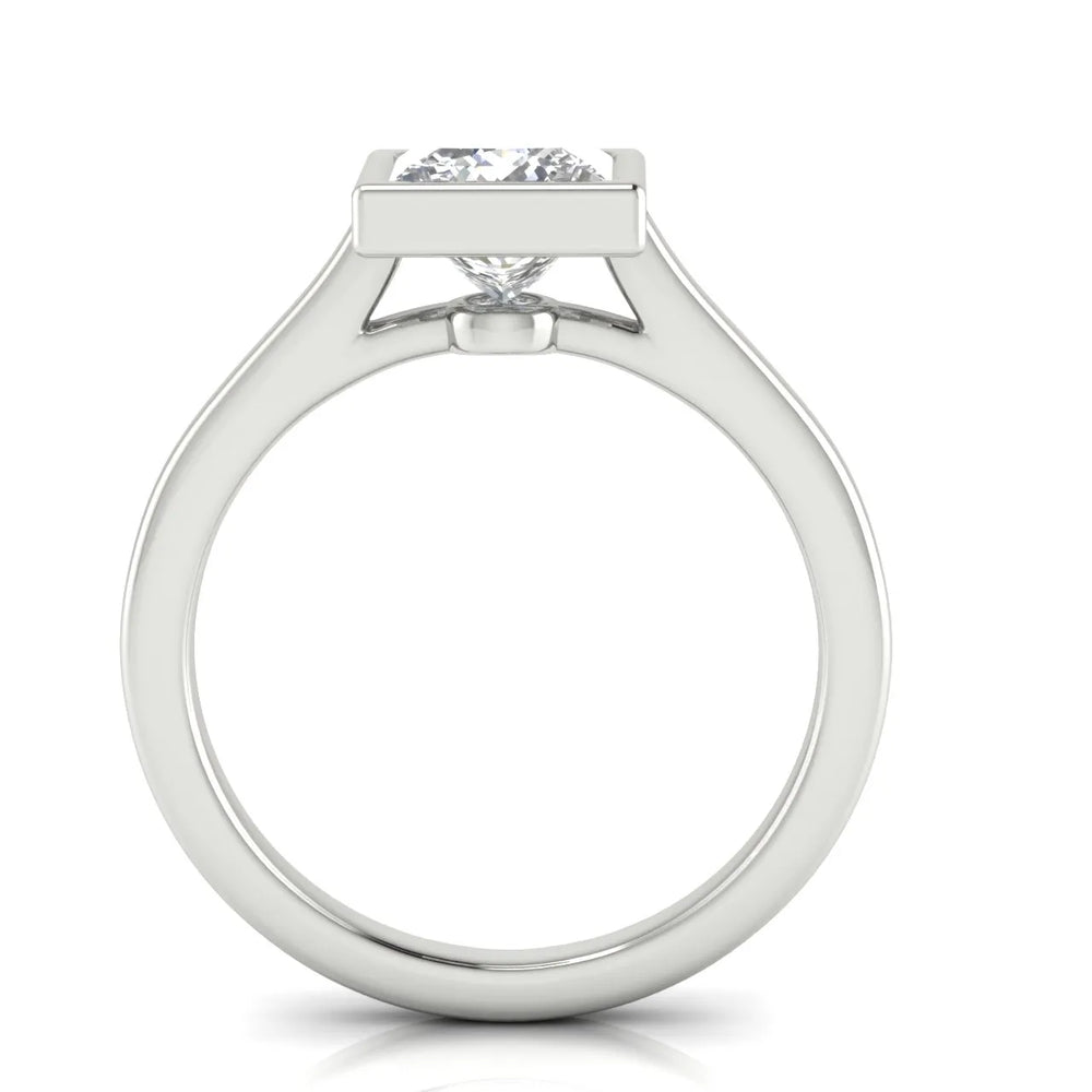 Romantic Halo Solitaire Ring