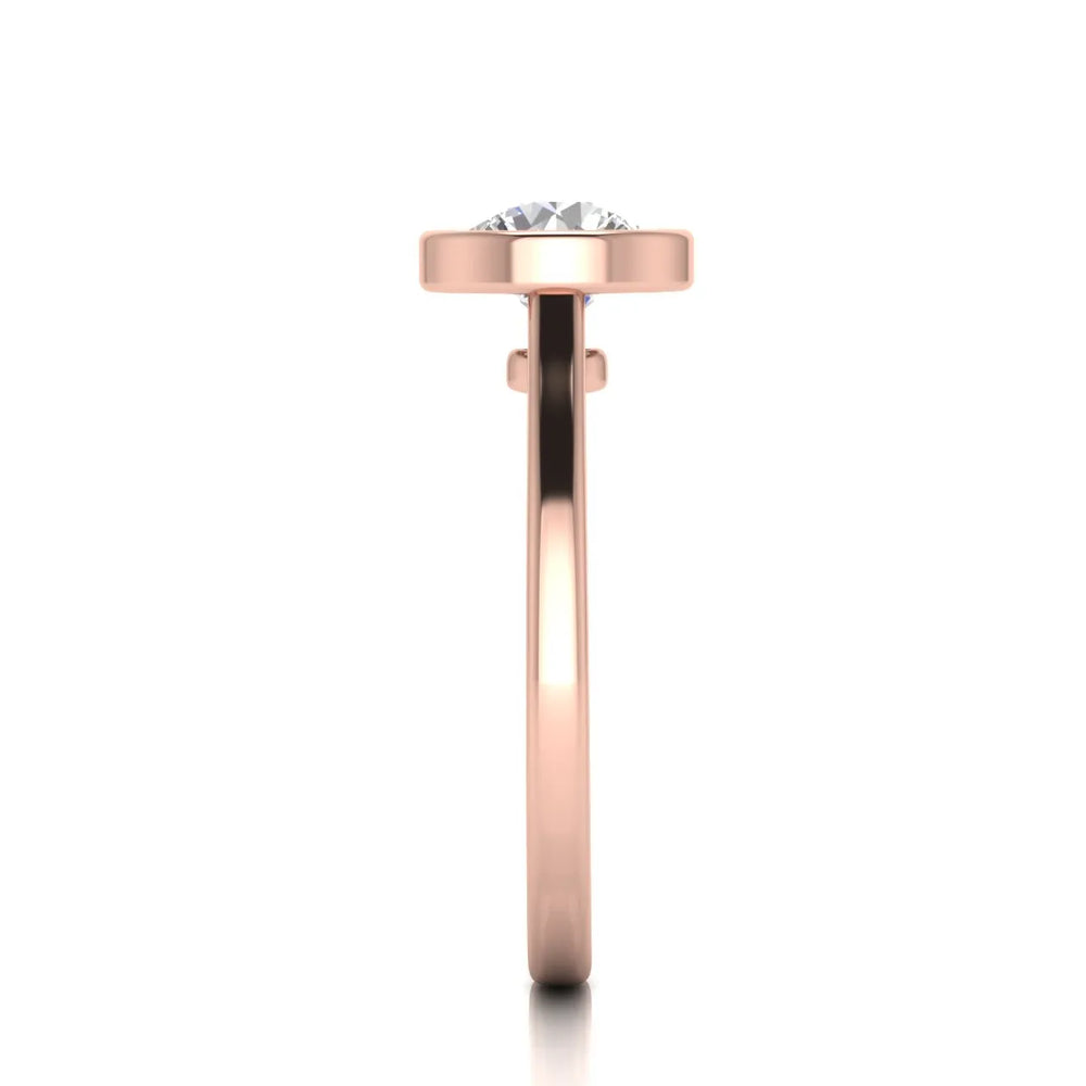 Romantic Halo Solitaire Ring