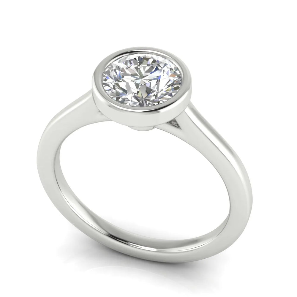 Romantic Halo Solitaire Ring