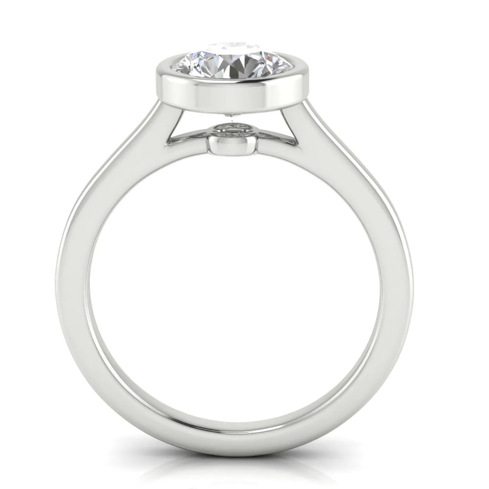 Romantic Halo Solitaire Ring