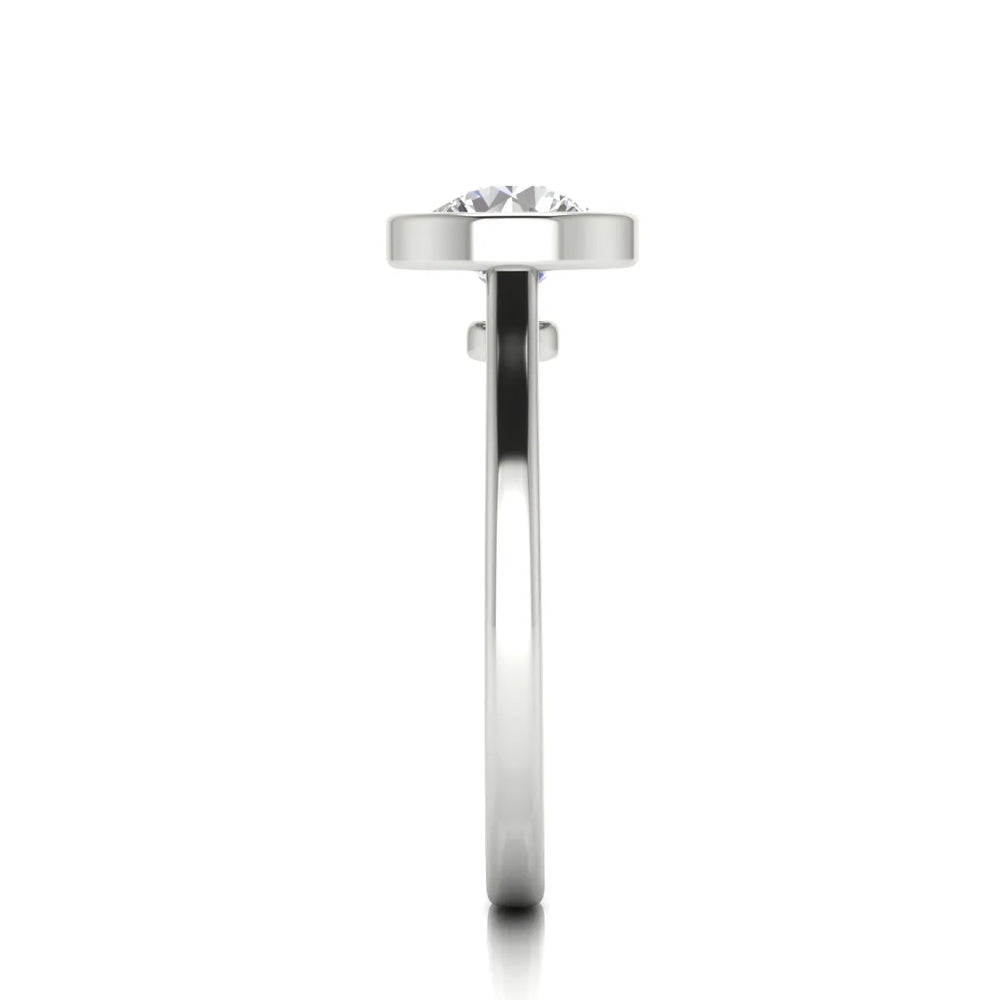 Romantic Halo Solitaire Ring