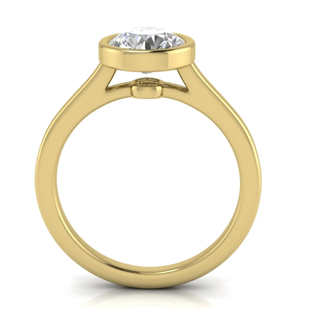 Romantic Halo Solitaire Ring