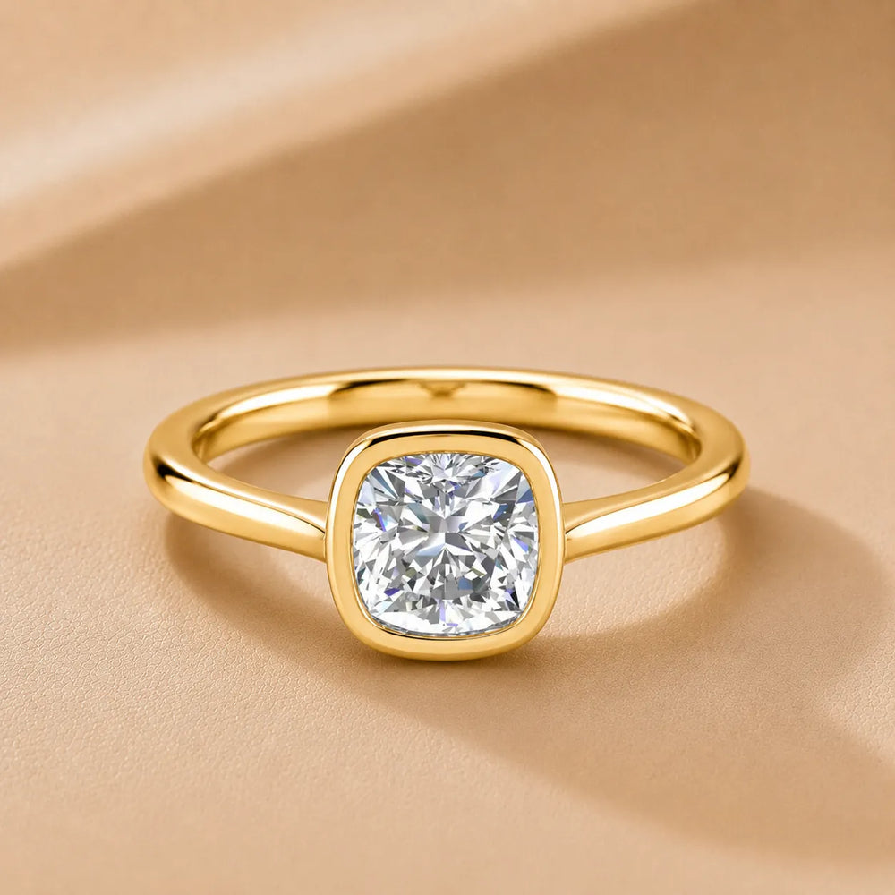 Romantic Halo Solitaire Ring