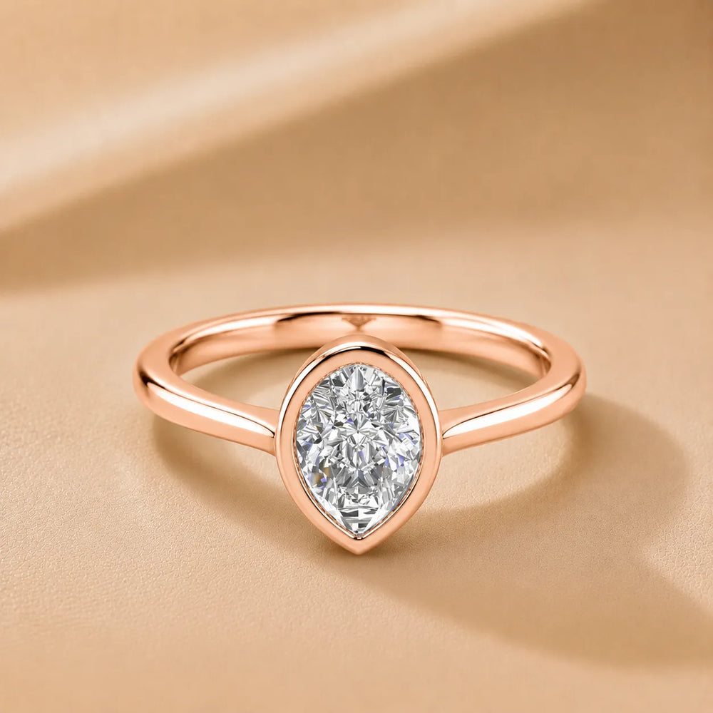 Romantic Halo Solitaire Ring
