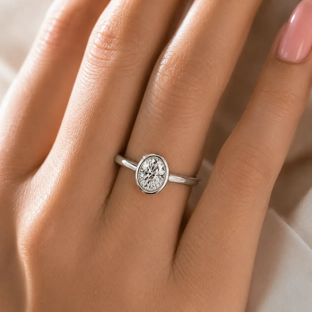 Romantic Halo Solitaire Ring