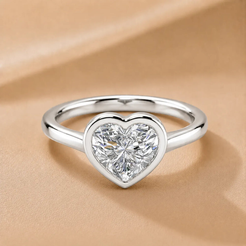 Romantic Halo Solitaire Ring