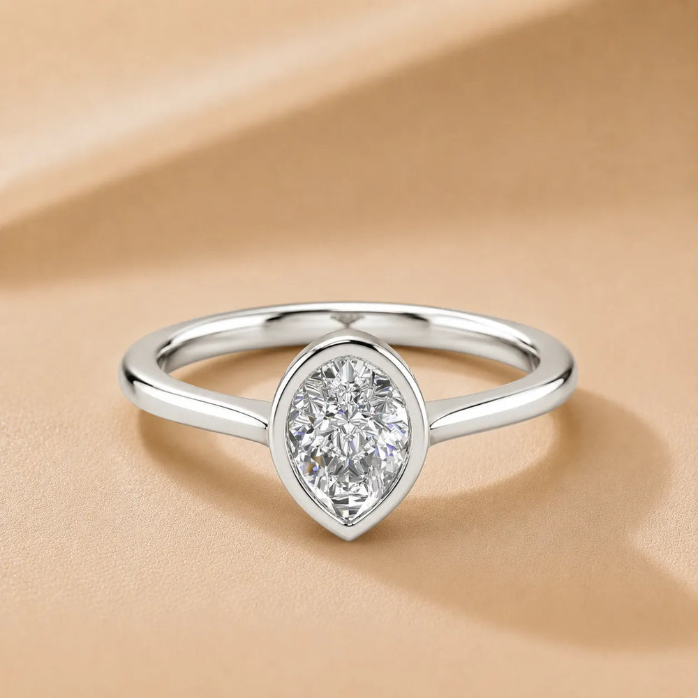 Romantic Halo Solitaire Ring