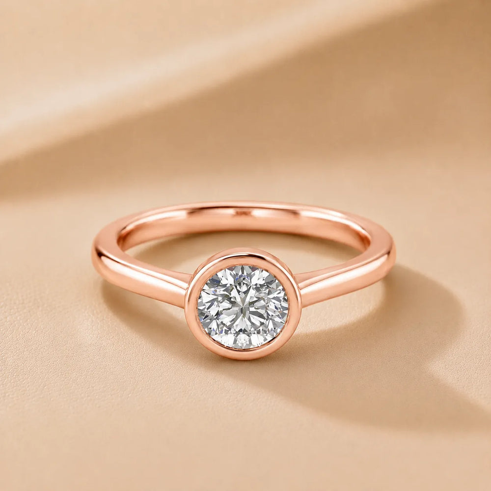 Romantic Halo Solitaire Ring