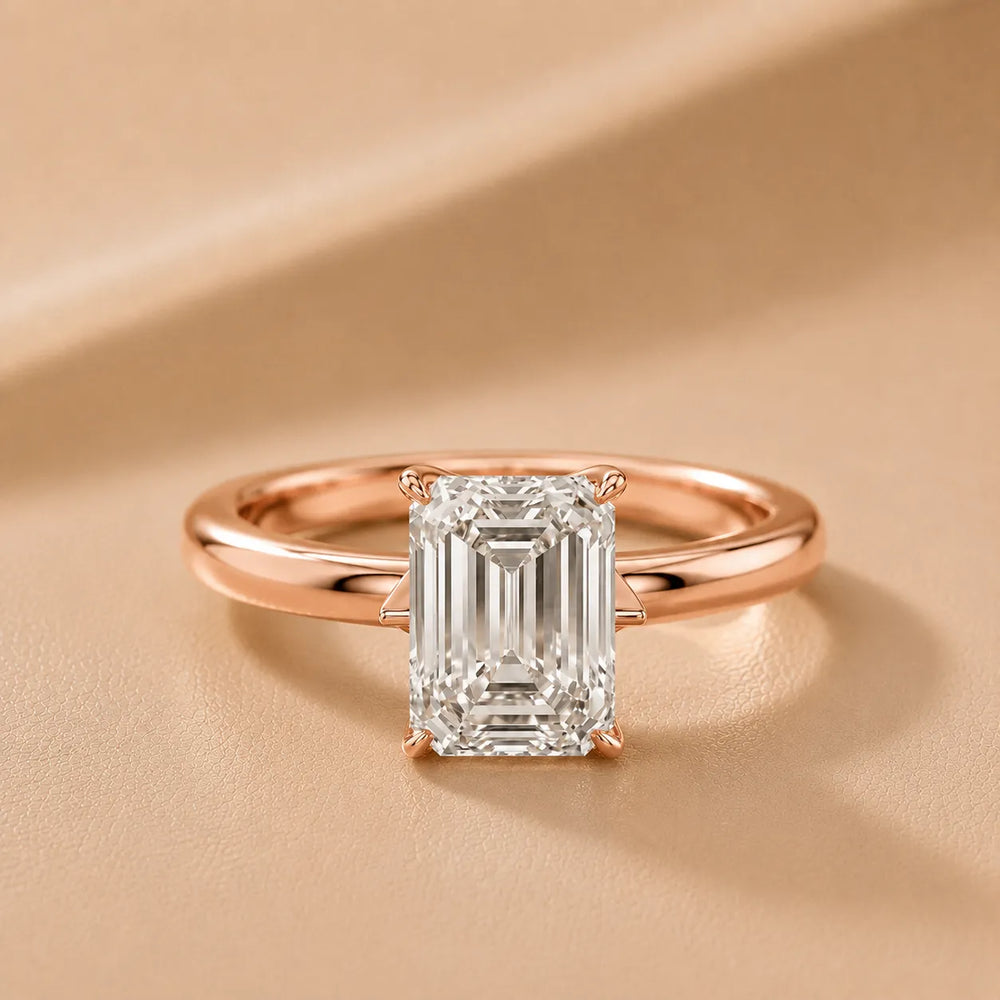 Serena Blossom Solitaire Round Diamond Engagement Ring