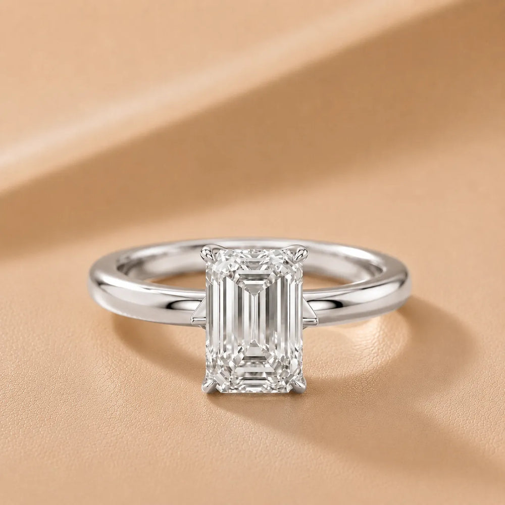 Serena Blossom Solitaire Round Diamond Engagement Ring