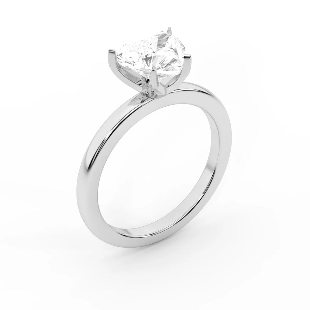 Serena Blossom Solitaire Round Diamond Engagement Ring