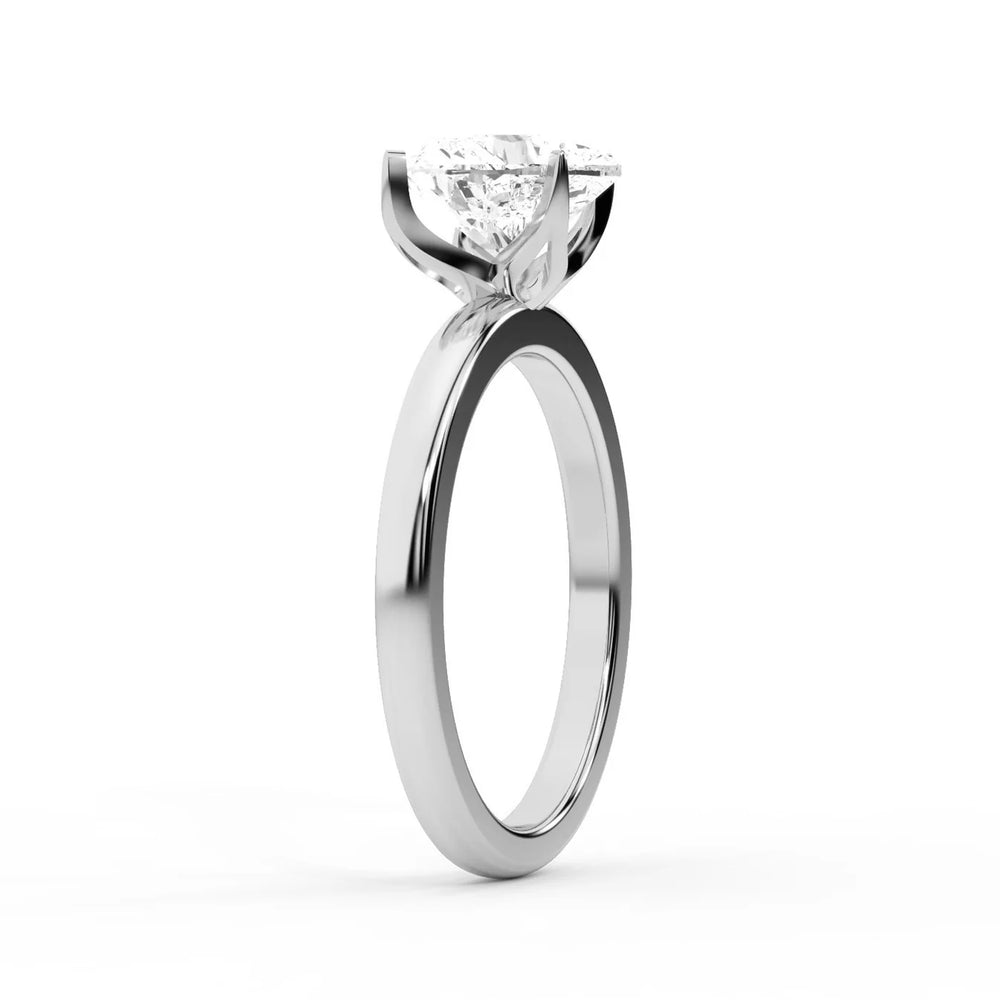 Serena Blossom Solitaire Round Diamond Engagement Ring