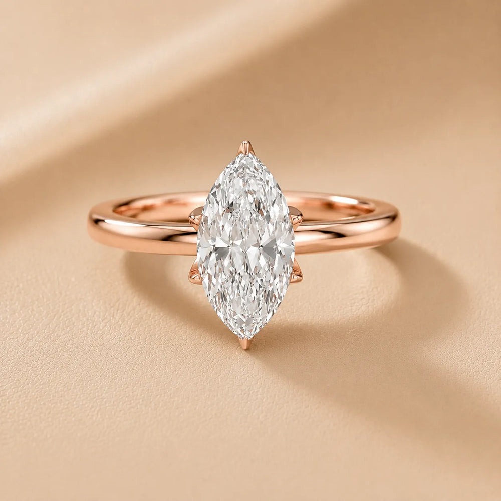 Serena Blossom Solitaire Round Diamond Engagement Ring