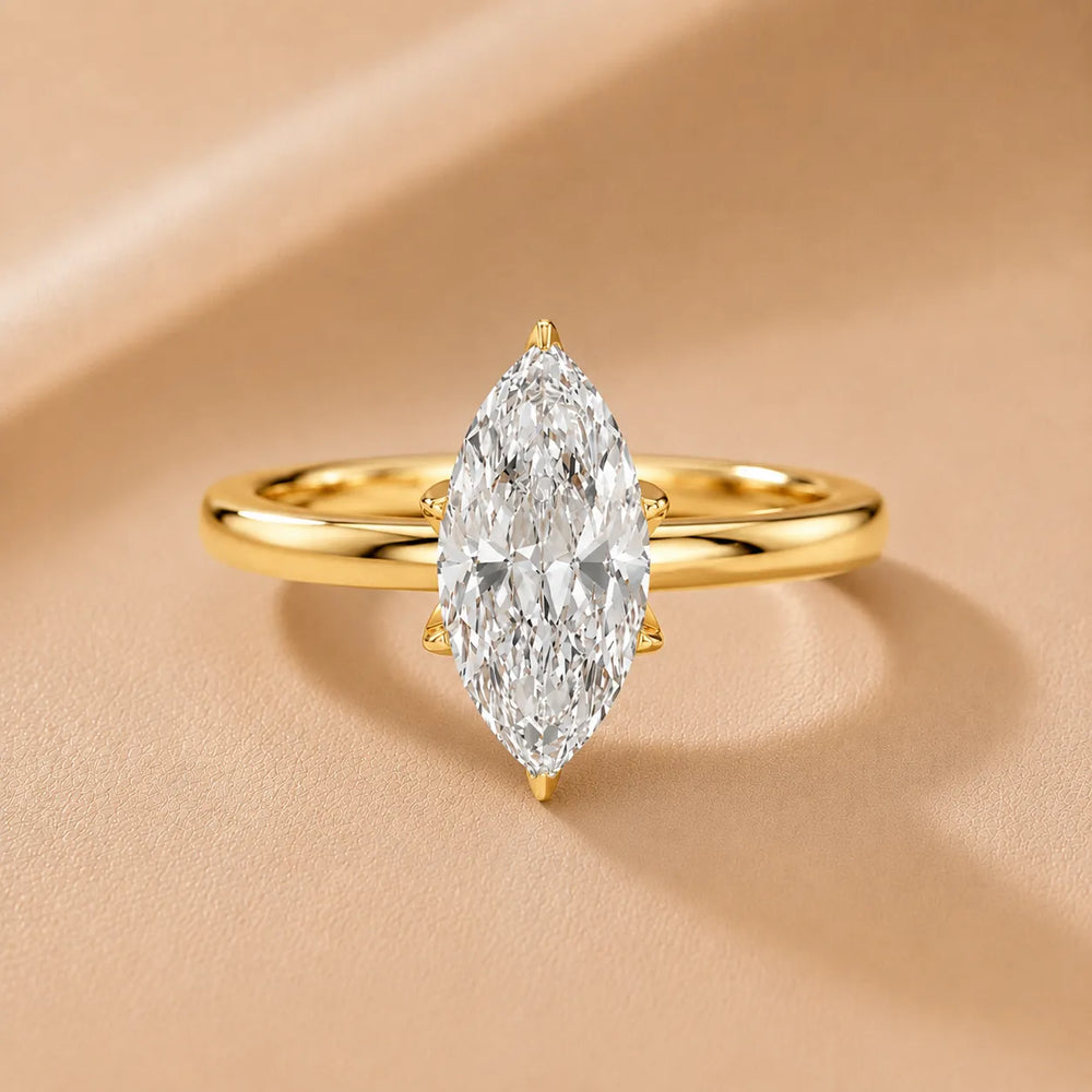 Serena Blossom Solitaire Round Diamond Engagement Ring