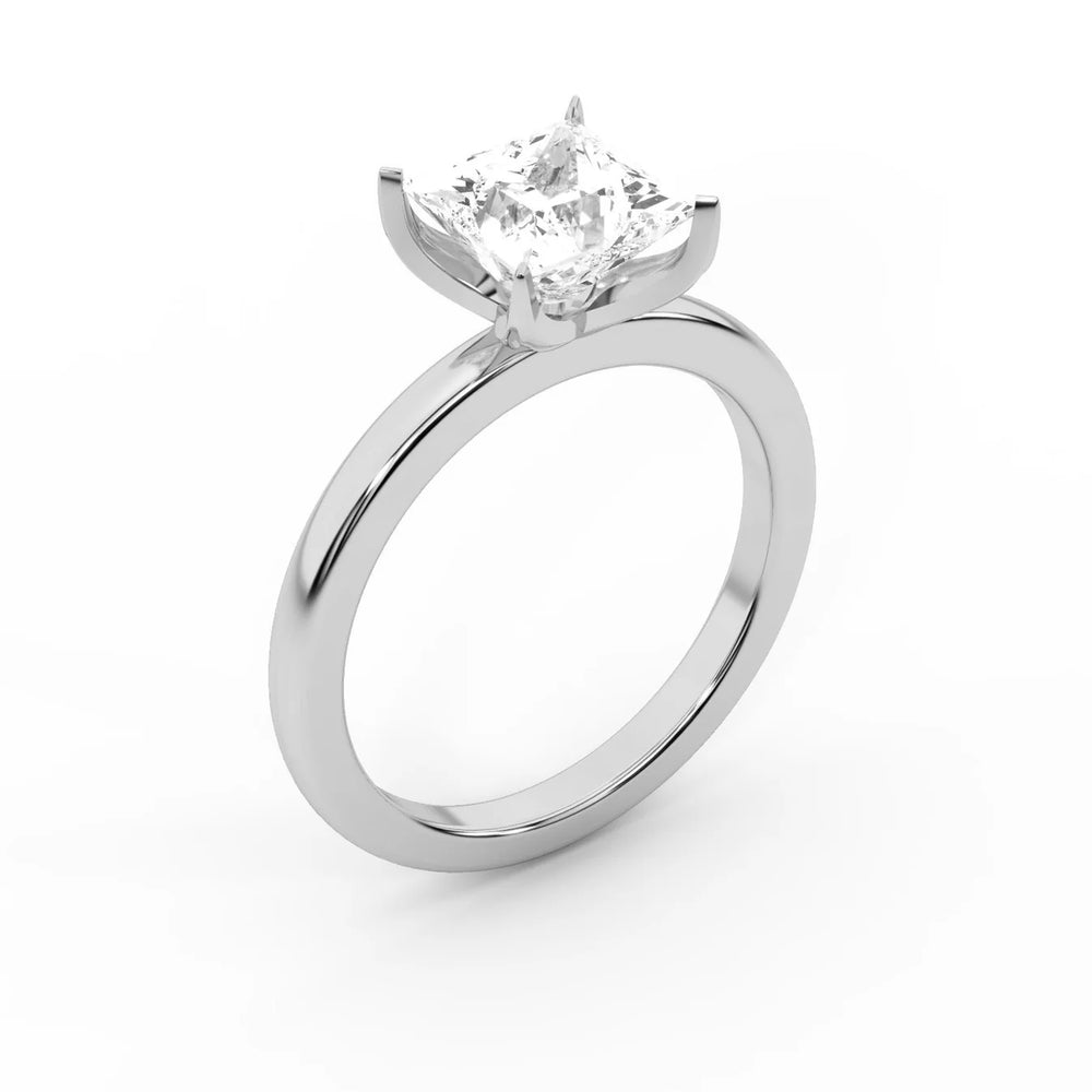 Serena Blossom Solitaire Round Diamond Engagement Ring