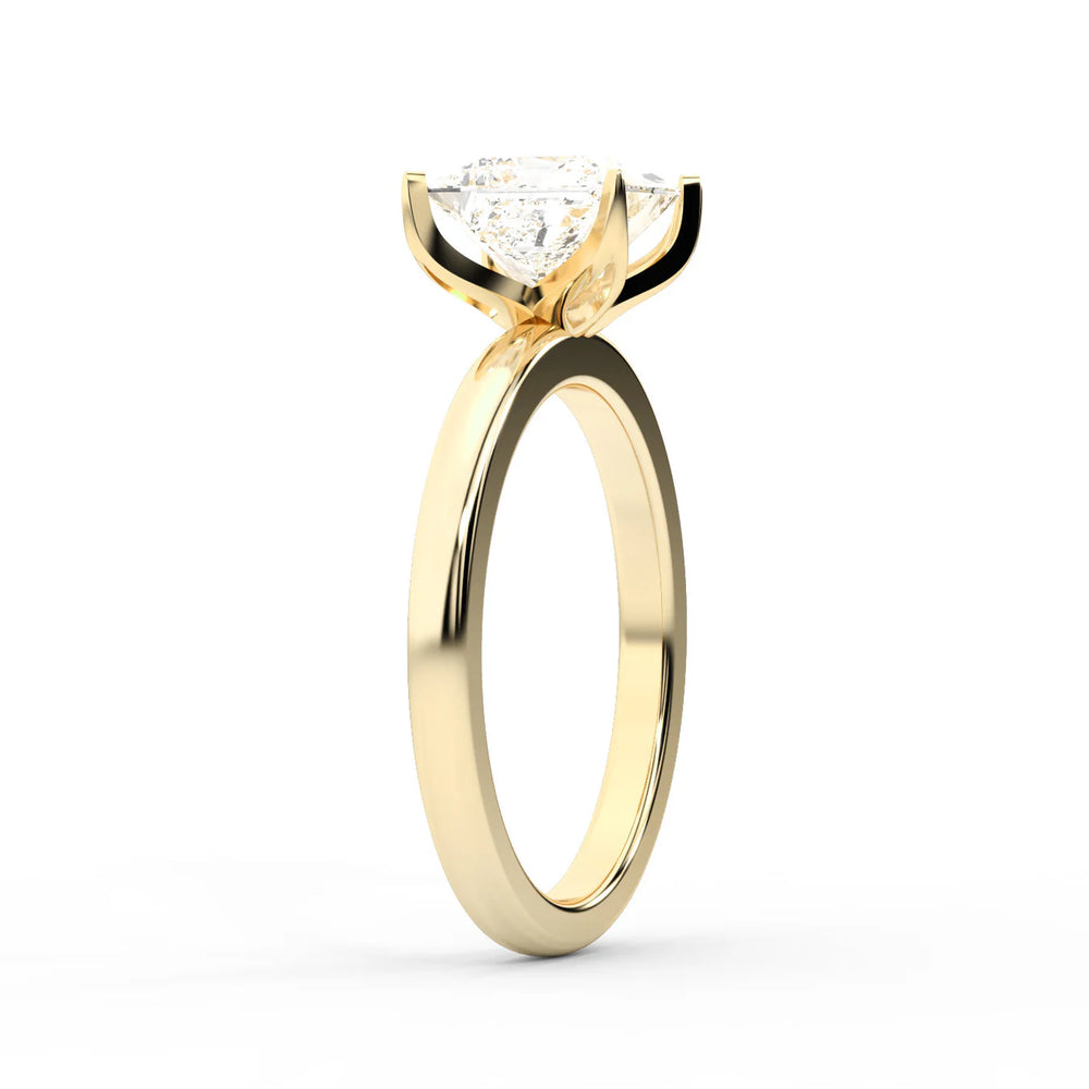 Serena Blossom Solitaire Round Diamond Engagement Ring