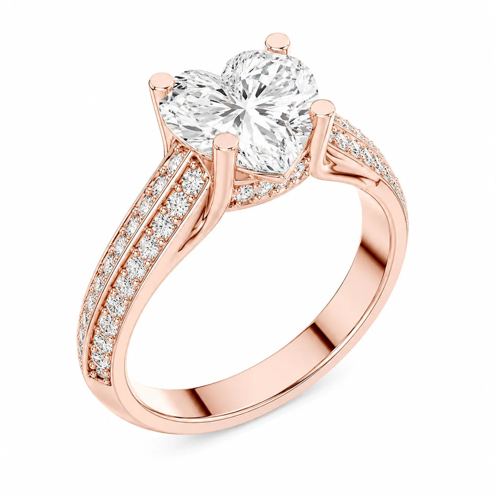 Serene Ring with Side Stone