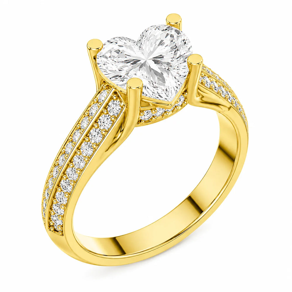 Serene Ring with Side Stone