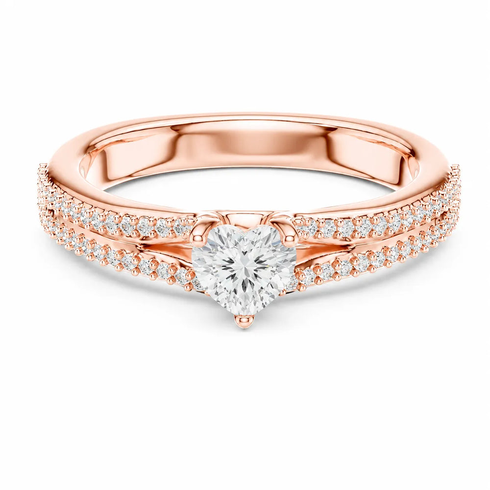 Serene Spark Ring with Eight Prong