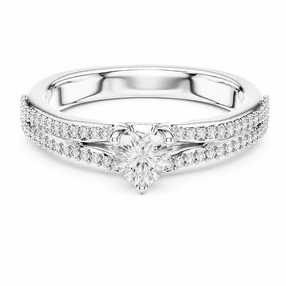 Serene Spark Ring with Eight Prong