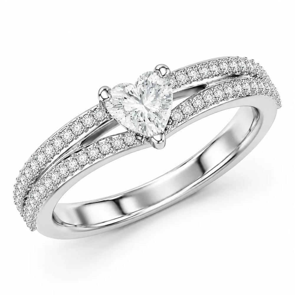 Serene Spark Ring with Eight Prong