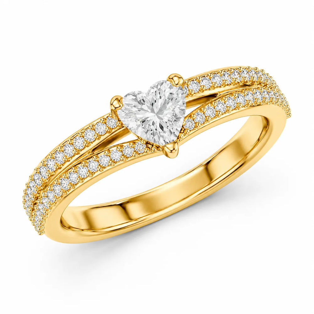 Serene Spark Ring with Eight Prong