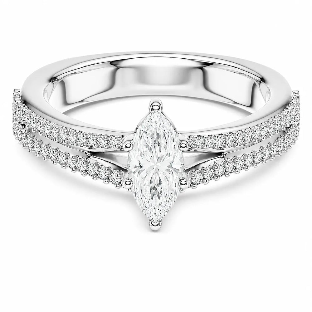 Serene Spark Ring with Eight Prong