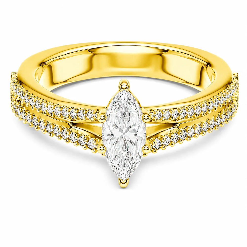 Serene Spark Ring with Eight Prong