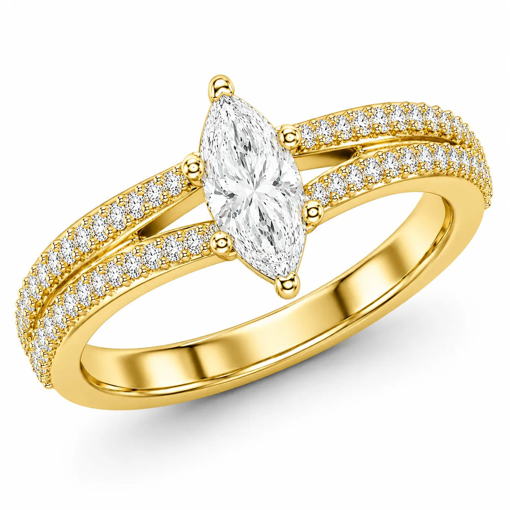 Serene Spark Ring with Eight Prong