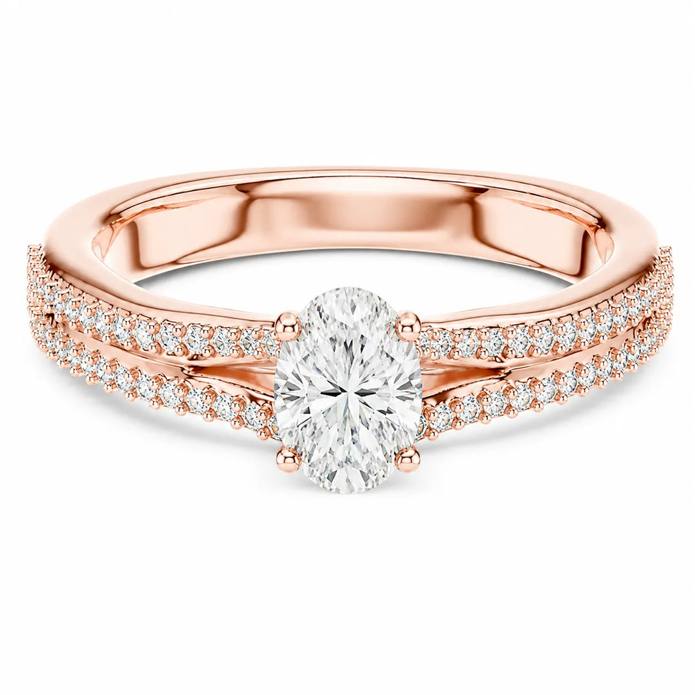 Serene Spark Ring with Eight Prong