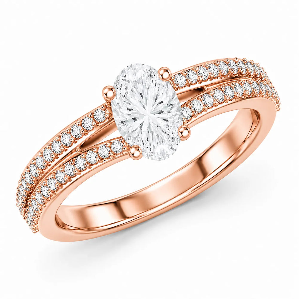 Serene Spark Ring with Eight Prong