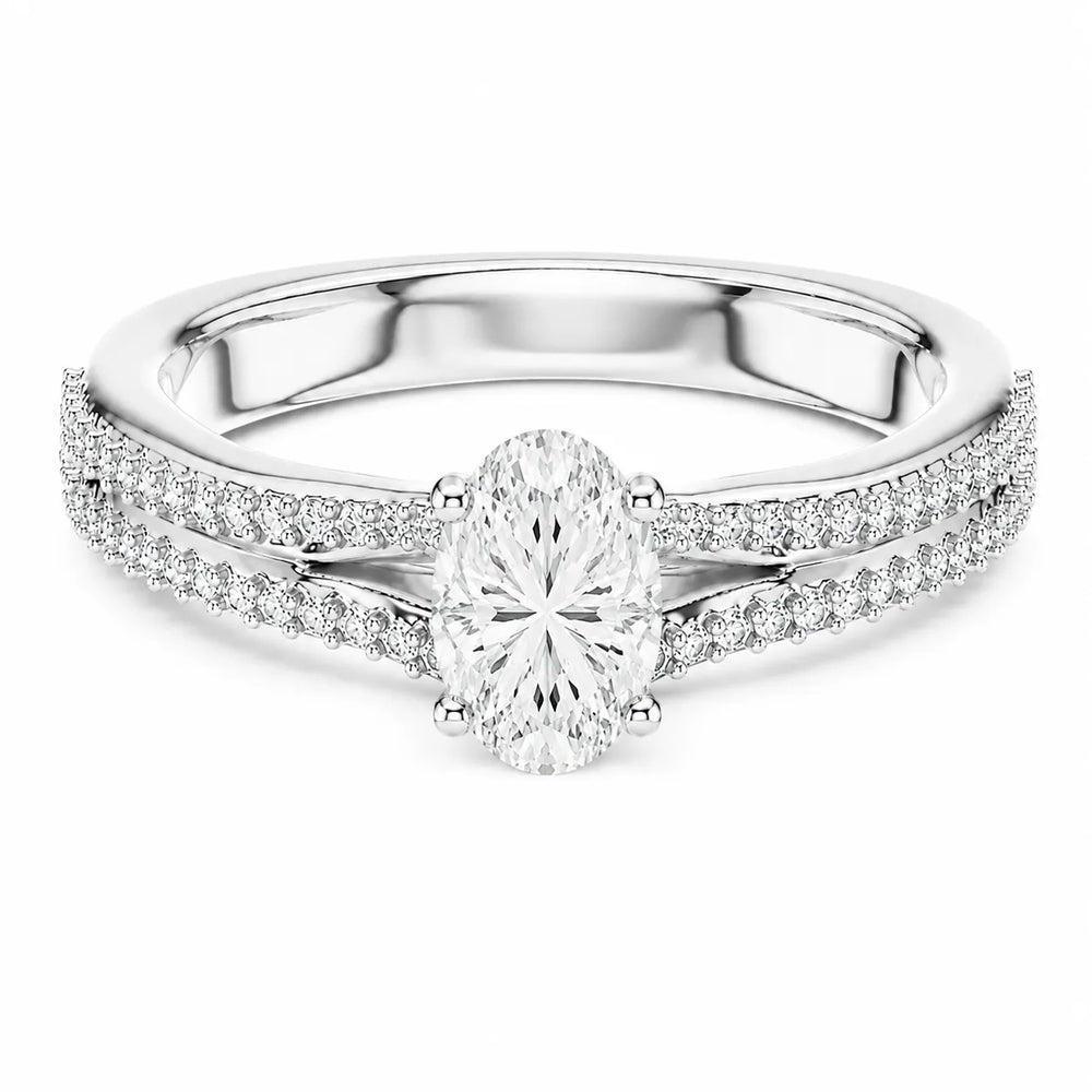Serene Spark Ring with Eight Prong