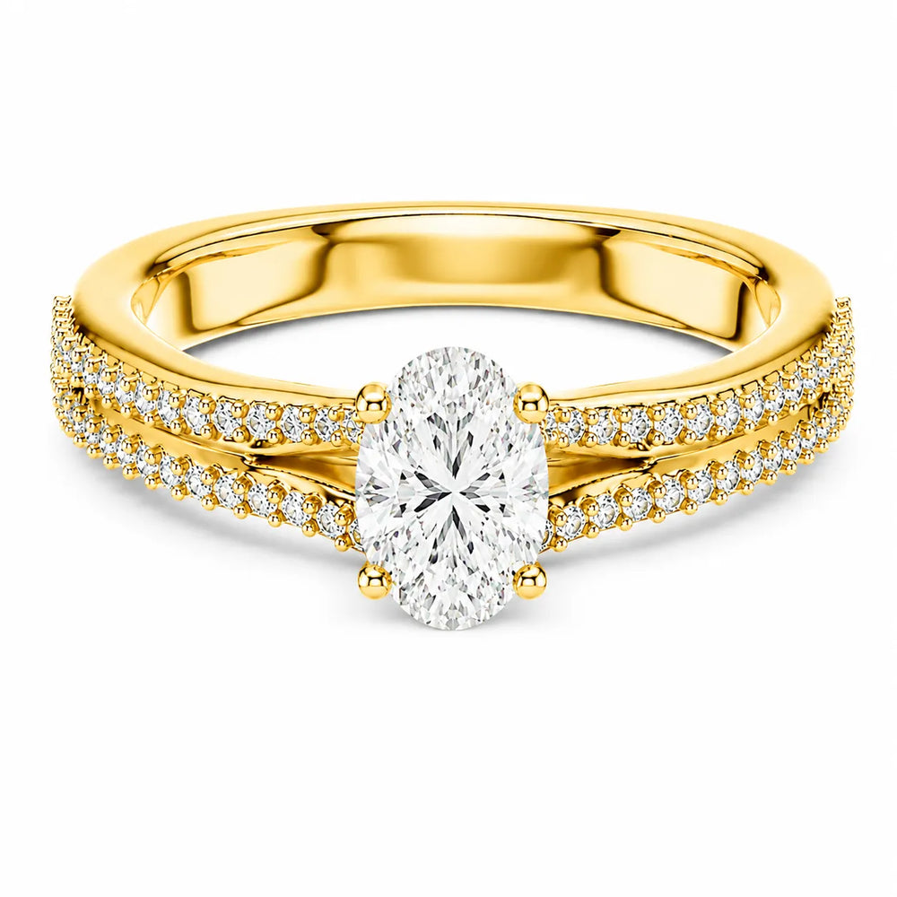 Serene Spark Ring with Eight Prong