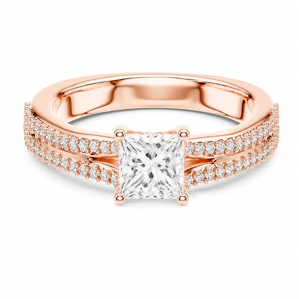 Serene Spark Ring with Eight Prong