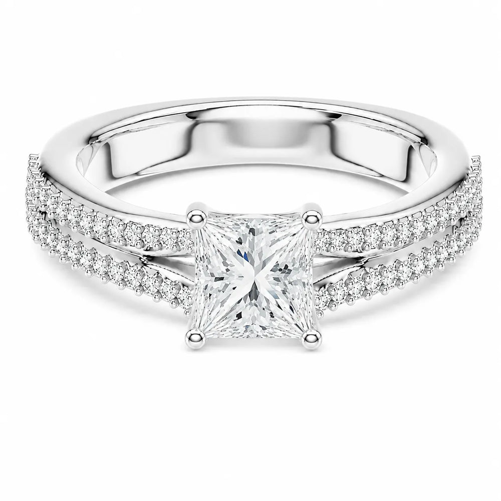 Serene Spark Ring with Eight Prong